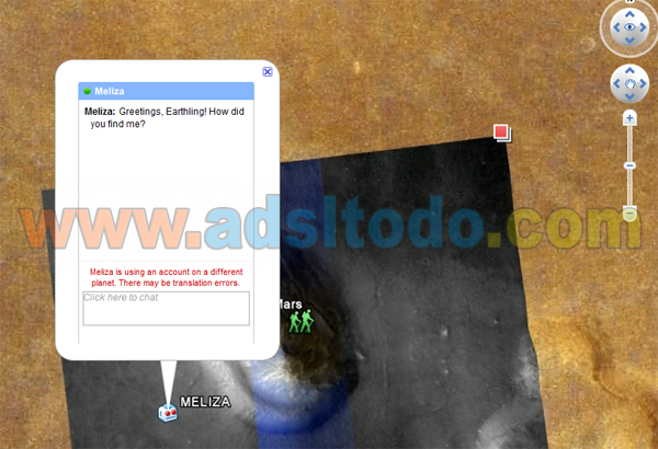 Meliza un robot en Marte desde Google Earth