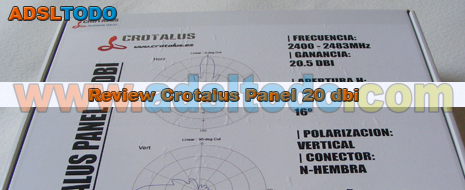 Nueva Review de una antena tipo panel Crotalus Panel de 20,5 dbi