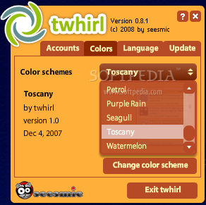 Nueva aplicacion para twiteer, Twhirl 0.97