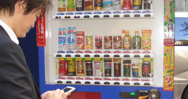 Máquinas Expendedoras con WiFi en Japón