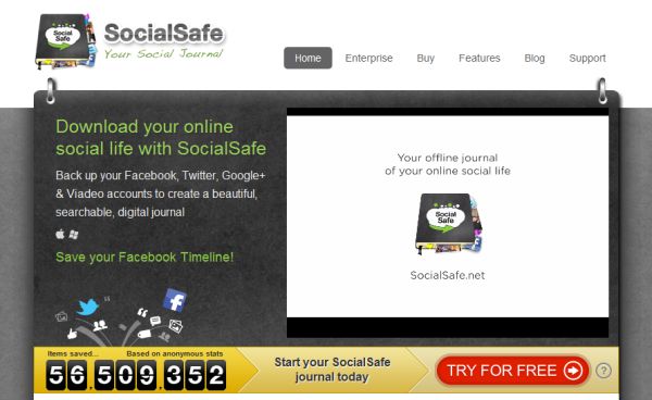 Realiza Backups de tus redes sociales con SocialSafe
