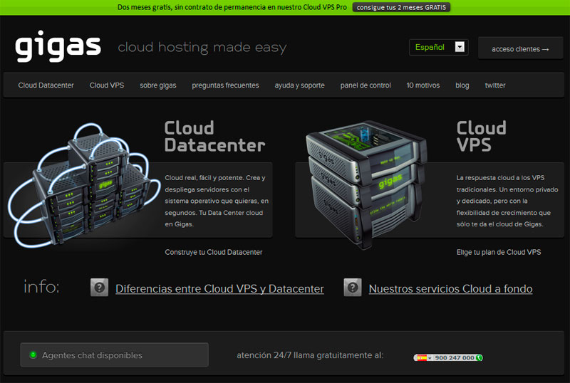 LA EVOLUCION EN HOSTING, CLOUD VPS DE LA MANO DE GIGAS.COM
