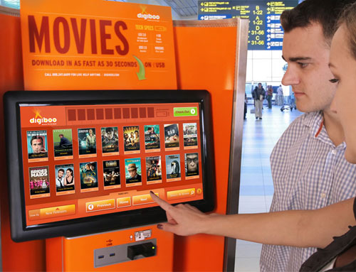 Digiboo : Alquiler y compra de películas en el aeropuerto