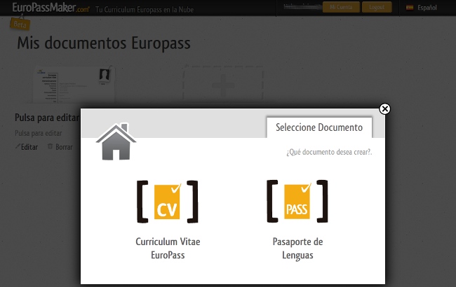 Realiza tu Currículum Vitae Europass online con EuroPassMaker