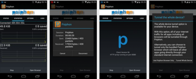 Descargar Psiphon para navegar libremente por internet
